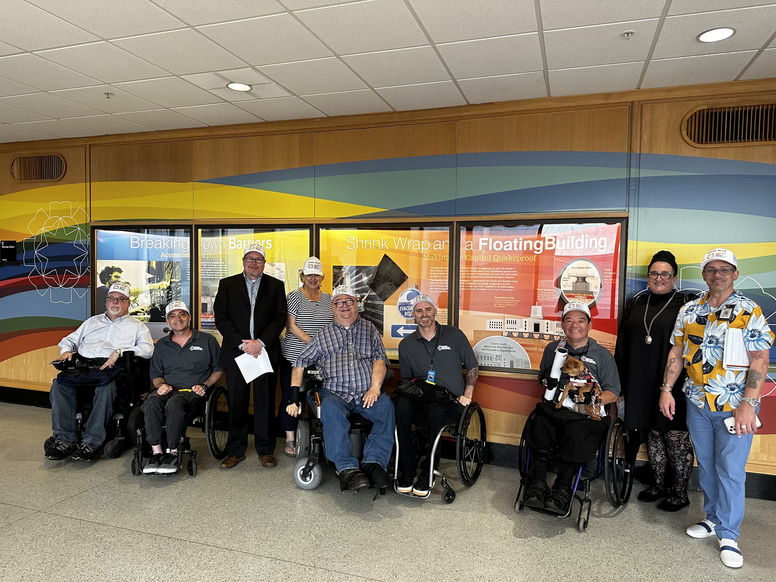 Photo of coalition members gathered in hallway of Oregon State Legislature